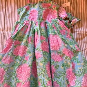 Tommy Bahama Pink and Green Floral Dress